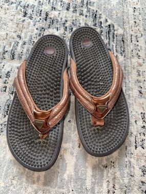 Kenoh Spirit brown Massage flip flops 41